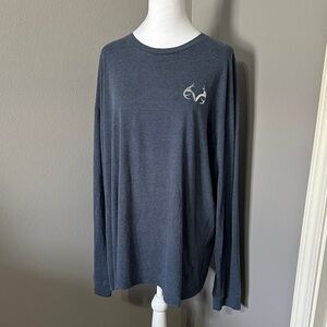 Realtree Outfitters, Men's Blue Long Sleeve Shirt